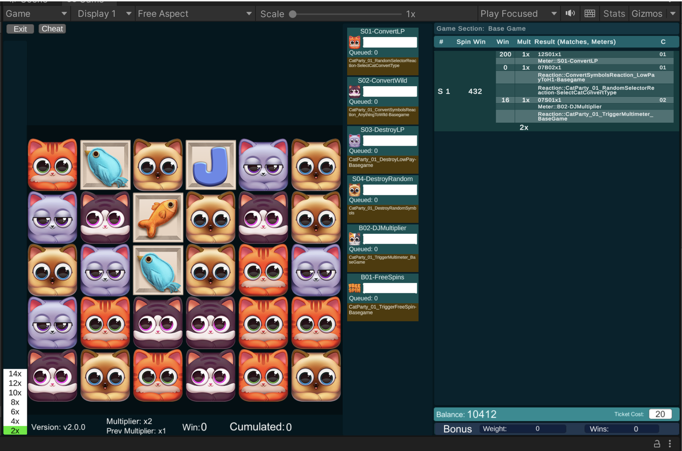 Internal Game Math Exploration Tool